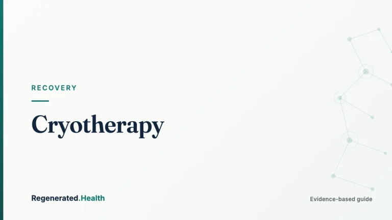 Cryotherapy: evidence-based recovery guide from Regenerated.com