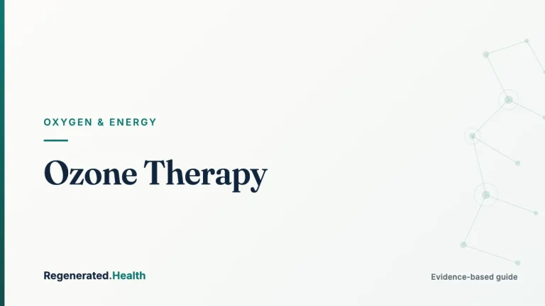 Ozone Therapy: evidence-based oxygen and energy guide from Regenerated.com