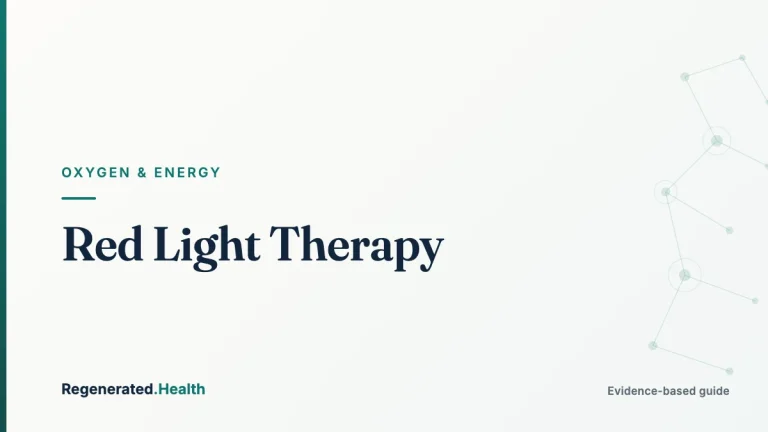 Red Light Therapy: evidence-based oxygen and energy guide from Regenerated.com