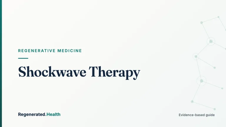 Shockwave Therapy: evidence-based regenerative medicine guide from Regenerated.com