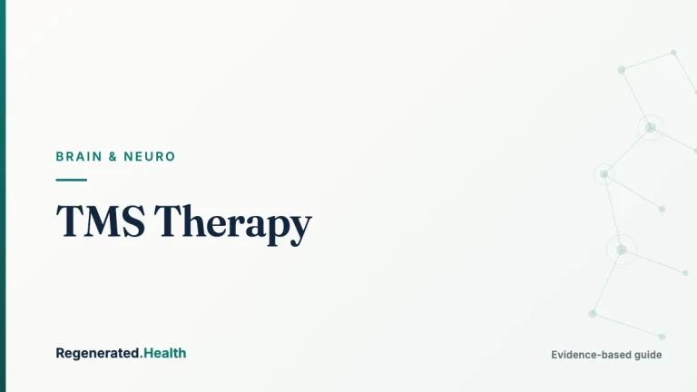 TMS Therapy: evidence-based brain and neuro guide from Regenerated.com
