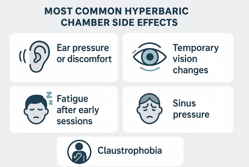 Common hyperbaric chamber side effects