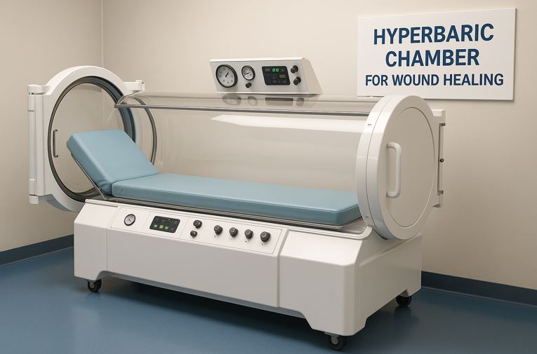 Modern Hyperbaric Chamber for Wound Healing