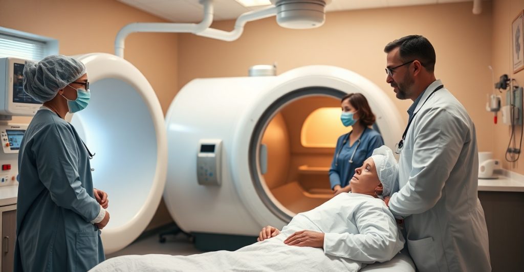 hyperbaric chamber for radiation injury