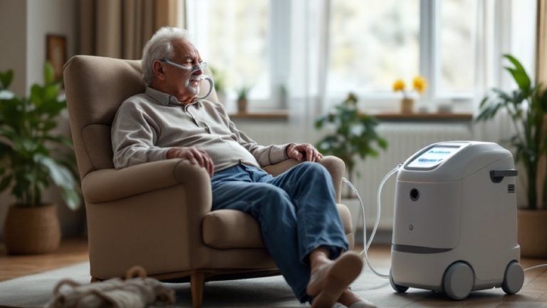 Oxygen therapy for pulmonary fibrosis