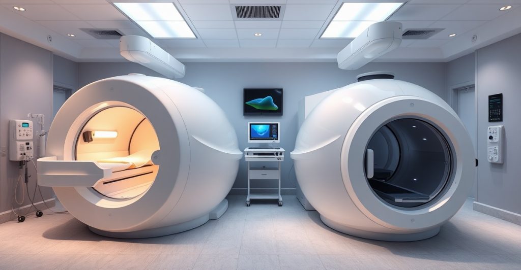 Soft chamber vs hard chamber oxygen delivery clinical data comparison
